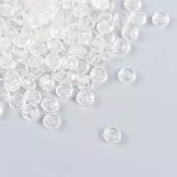 Бусины для творчества пластик «Кристалл с гранями прозрачный», набор 20 г, 0.40.60.6 см