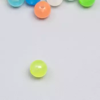 Набор бусин светящихся в темноте "Астра" 8 мм, 20 гр, разноцветный