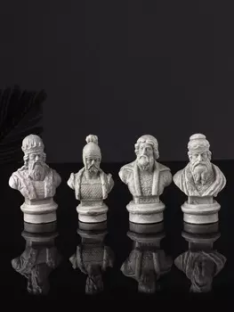Набор бюстов «Деятели», 201015 см, гипс под камень