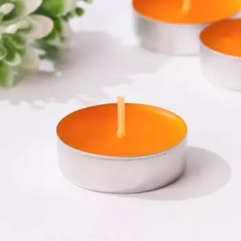 Набор чайных свечей ароматических "Апельсиновый сок", 24 шт