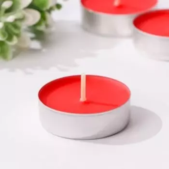 Набор чайных свечей ароматических "Клубника", 24 шт