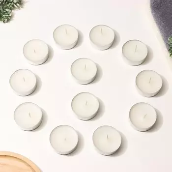 Набор чайных свечей "Классика", 12 штук, 8 ч, МАКСИ