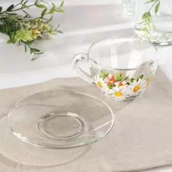 Набор чайный «Ромашковое поле», 200 мл, в чемоданчике