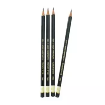 Набор чернографитных карандашей 4 штуки Koh-I-Noor, профессиональных 1900 3В (2474701)