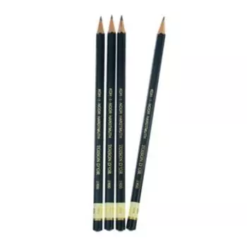 Набор чернографитных карандашей 4 штуки Koh-I-Noor, профессиональных 1900 8В (2474711)