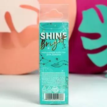 Набор crazy-блёсток для маникюра «Shine bright», 3 цвета