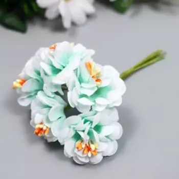 Набор цветов яблони "Fabrica Decoru" бело-зеленые, 6шт