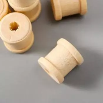 Набор декора для творчества дерево "Катушка" (набор 20 шт) 1,3х1,2х1,2см