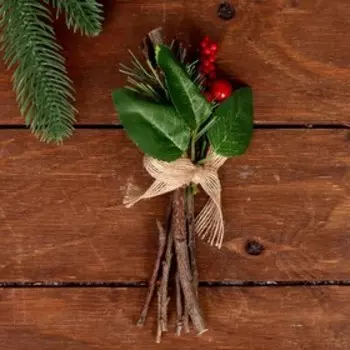 Новогодний декор «Веточки», 18 см