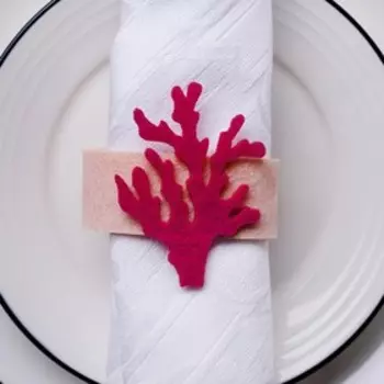 Набор декоративных колец Sea love - 4 шт., 100% п/э, фетр