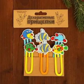 Набор декоративных скрепок «Рыбки» 1×12×13 см