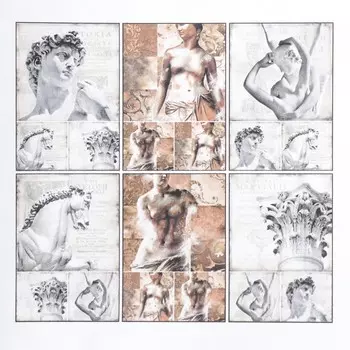 Набор декупажных карт 6 шт «Античные статуи»