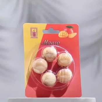 Набор деревянных аромашариков «Манго», 5 шт., Богатство Аромата