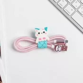 Набор: держатель для провода и кабель USB Android «Чудеса», 1 м