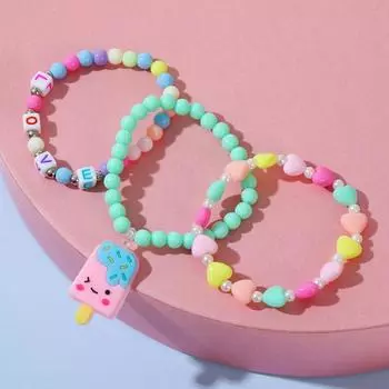 Набор детских браслетов «Выбражулька» эскимо, цветные