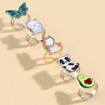 Кольцо детское «Котик», 5 шт.