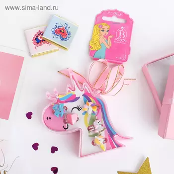 Набор детских колец "Выбражулька" единорожек, 5шт, форма МИКС, цветные