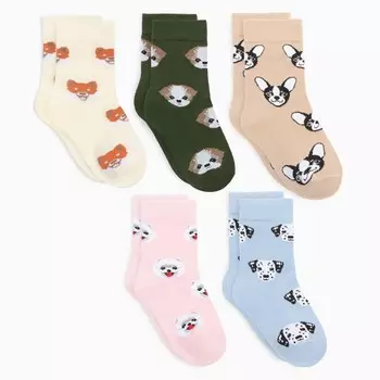 Набор детских носков (5 пар), размер 18