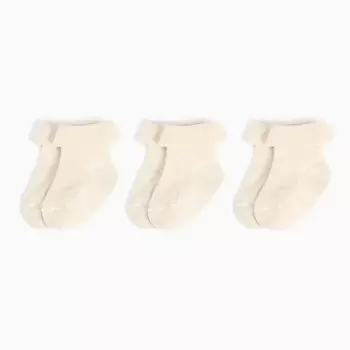 Набор детских носков Крошка Я BASIC LINE, 3 пары, р. 10-12 см, молочный