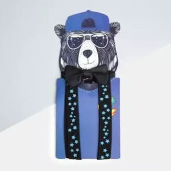Набор детский KAFTAN "Мишка" подтяжки и галстук-бабочка