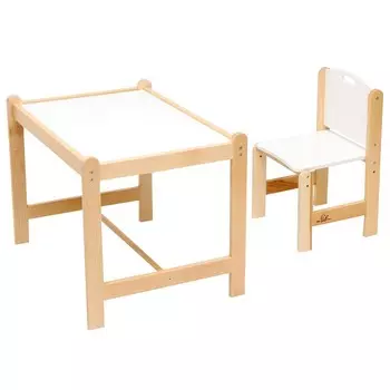 Набор детской мебели: стол + стул, «Каспер», белый