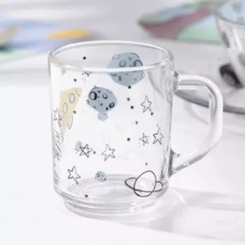 Набор детской посуды Доляна «Космос», 3 предмета: миска 450 мл, тарелка d=20 см, кружка 200 мл