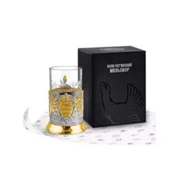 Набор для чая «Глава семьи (Триумфальная)» никелированный с позолотой