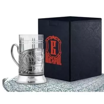 Набор для чая «Металлург» никелированный с чернением, 250 мл