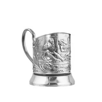 Набор для чая «Охотники» посеребренный