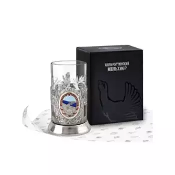 Набор для чая «Почетному Дорожнику» никелированный с эмалью, 250 мл