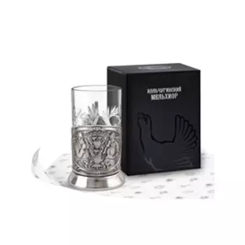 Набор для чая «Русское чаепитие» никелированный с чернением, 250 мл