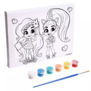 Набор для детского творчества Hairdorable, холст для росписи, 15 20 см