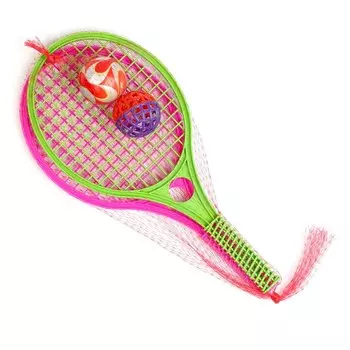 Набор для игры "Мини-бадминтон", 2 ракетки, 2 мяча (пена + сетка)