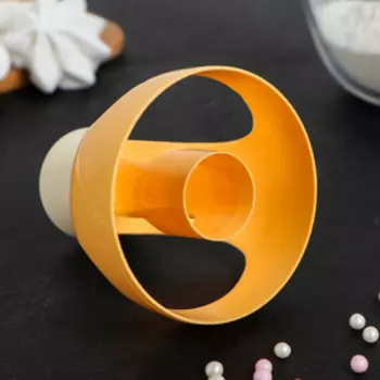 Набор для пончиков с щипцами Доляна «Ваниль», d=8 см