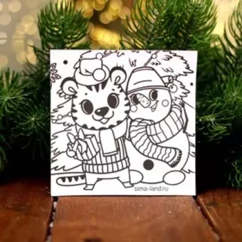 Набор для кулинарного творчества и магнит-раскраска «Новый год!»