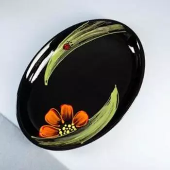 Набор для напитков "Праздничный" божья коровка, 4х0,2л / 1,4л / 34,5х24,5см