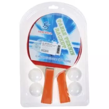 Набор для настольного тенниса (2 ракетки, 4 шарика):