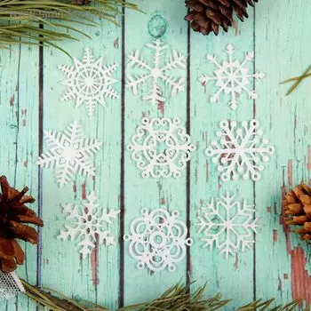 Набор для декора «Снежинки», фетр, размер снежинки — 3,5 см, 36 шт.