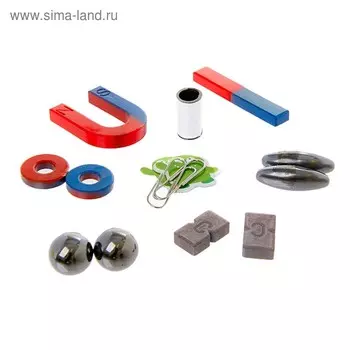 Набор для опытов «Опыты с магнитами, 8 опытов», в пакете