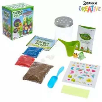 Набор для опытов «Террариум», вырасти травку, со светящимися наклейками