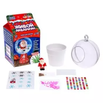 Набор для опытов «Живой аквариум: Дед Мороз»