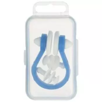 Набор для плавания Salvas, беруши + зажим для носа, цвет синий/белый