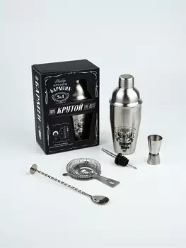 Набор для приготовления коктейлей «100% крутой», 5 предметов