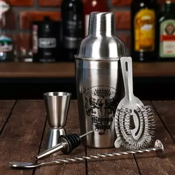 Набор для приготовления коктейлей «Король бара»: 5 предметов