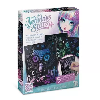 Набор для рисования в технике граттаж Nebulous Stars Isadora