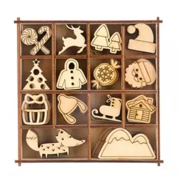 Набор для скрапбукинга "Новогодний" 96 элементов