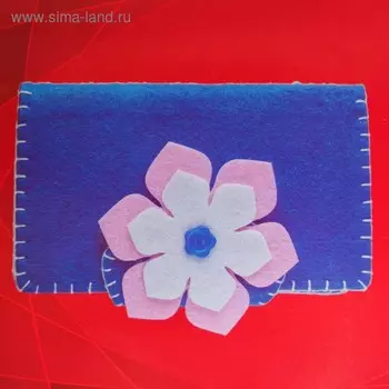 Набор для создания кошелька из фетра «Цветочек»
