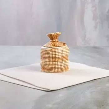 Набор для специй "Мешочки", 3 предмета, под шамот, 0.1 л