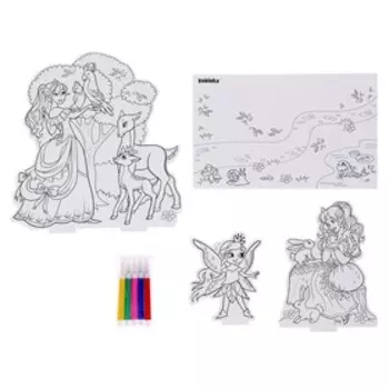 Набор для творчества 3D-раскраска «Волшебный лес», уценка (нет одной фигурки)