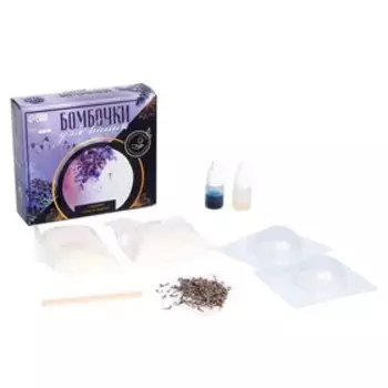 Набор для творчества. Бомбочки для ванны своими руками с цветками василька